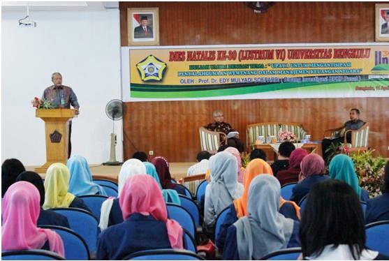 Kuliah Umum BPKP Pusat Warnai  Perayaan Lustrum VI Unib