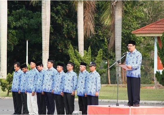 Upacara Hari Sumpah Pemuda di Unib Berlangsung Khidmad