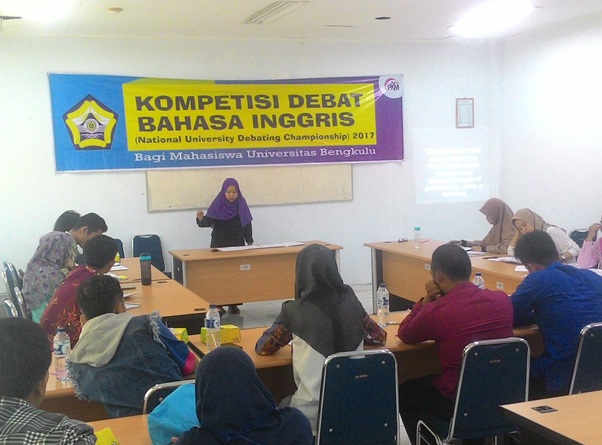 KOMPETISI DEBAT BAHASA INGGRIS MAHASISWA TAHUN 2017