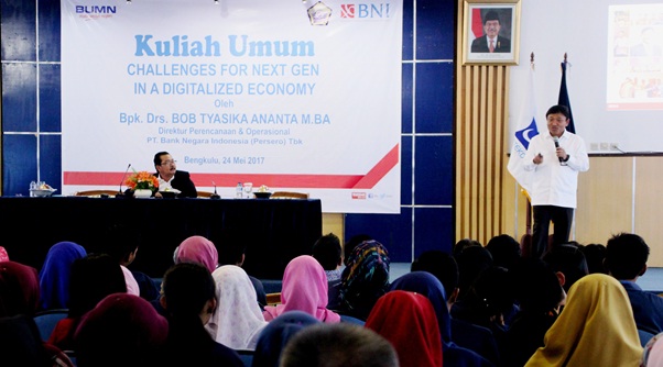 Direktur BNI Kuliah Umum dan Serahkan Bantuan Mobil Operasional UNIB