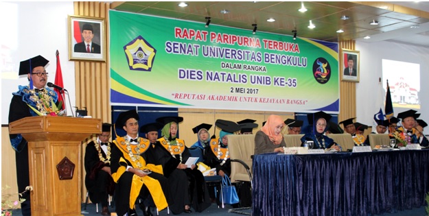 Pidato Rektor pada Puncak Dies Natalis ke-35 UNIB