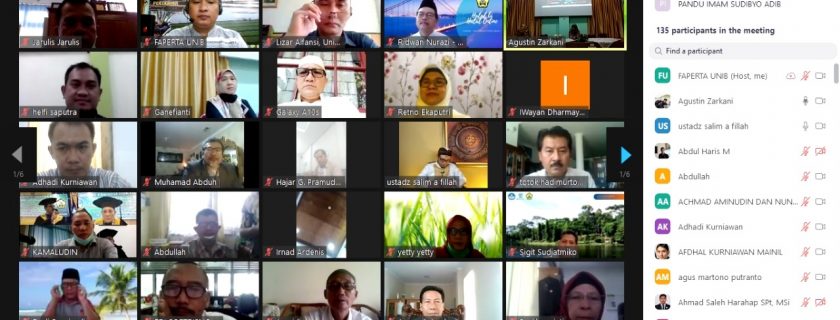 UNIB Gelar Halal bi Halal Secara Virtual