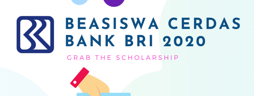 Beasiswa Indonesia Cerdas Bank BRI Tahun 2020