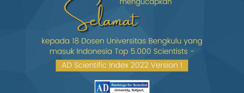 Selamat kepada 18 Dosen Universitas Bengkulu
