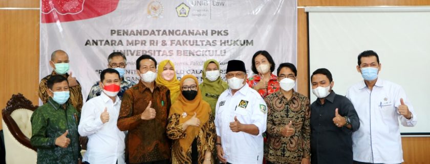 Perpustakaan MPR RI dan FH UNIB Tandatangan PKS dan Gelar Seminas