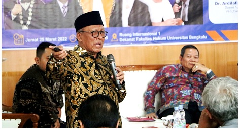Ketua Kamar TUN MA RI Jadi Narasumber Seminar Nasional FH UNIB