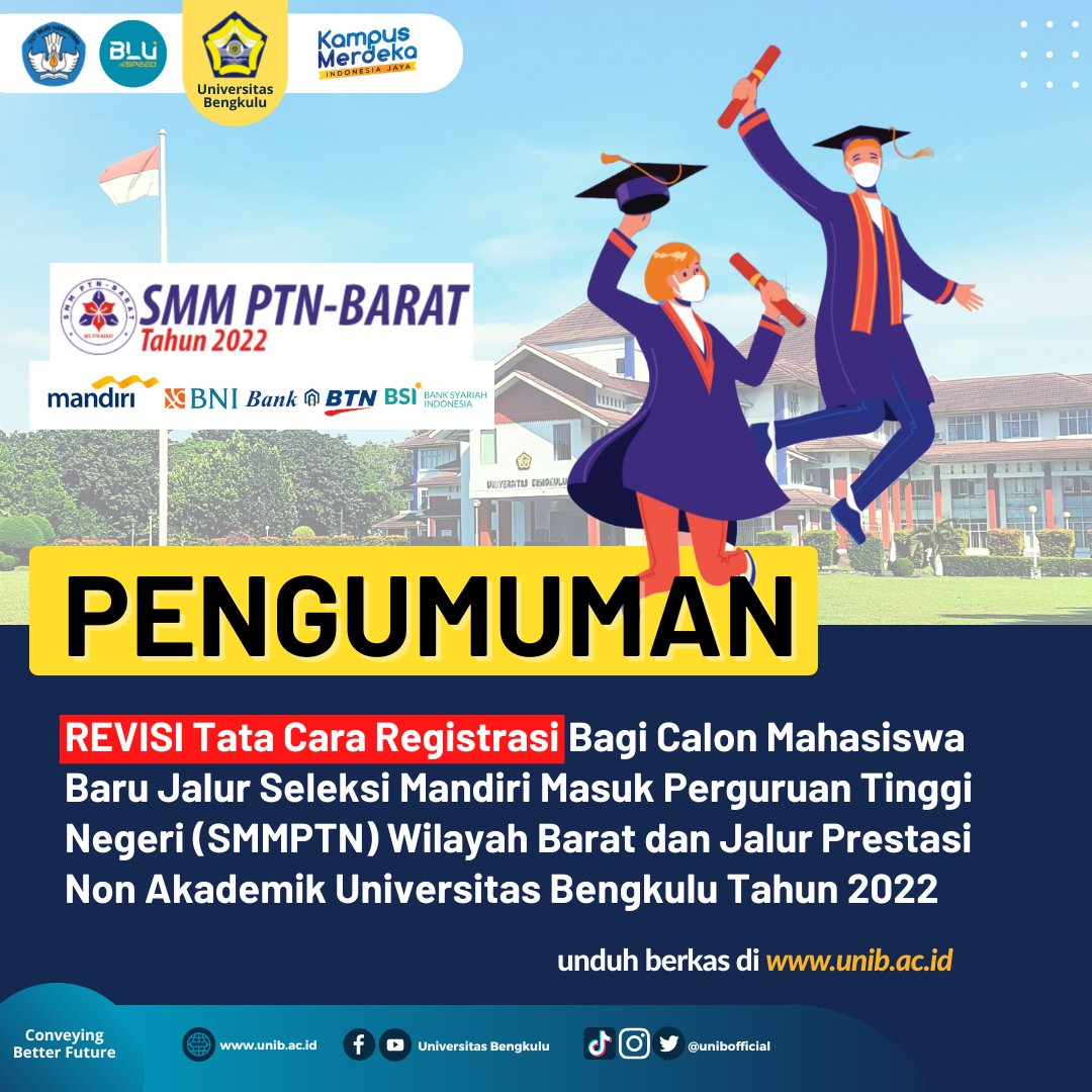 Revisi Pengumuman Tata Cara Registrasi Bagi Calon Mahasiswa Baru