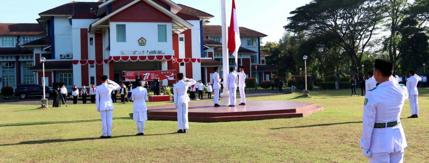 Upacara HUT RI Ke-77 di UNIB Khidmat, 47 PNS Terima Satyalacana Karya Satya