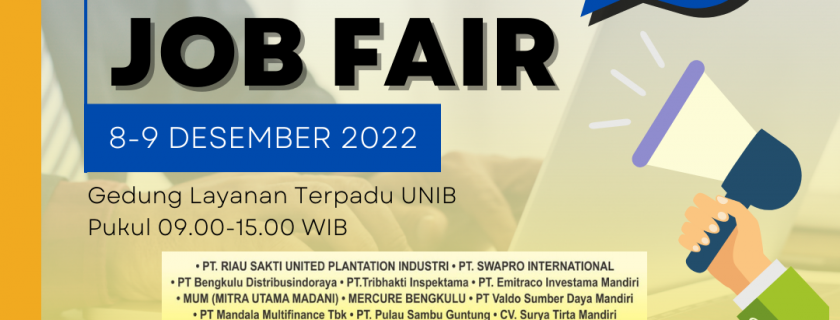 Job Fair Universitas Bengkulu!!
