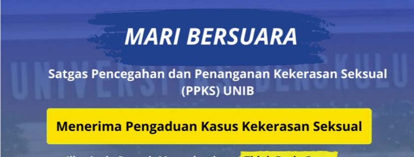 Hotline Pengaduan Kasus Kekerasan Seksual Universitas Bengkulu