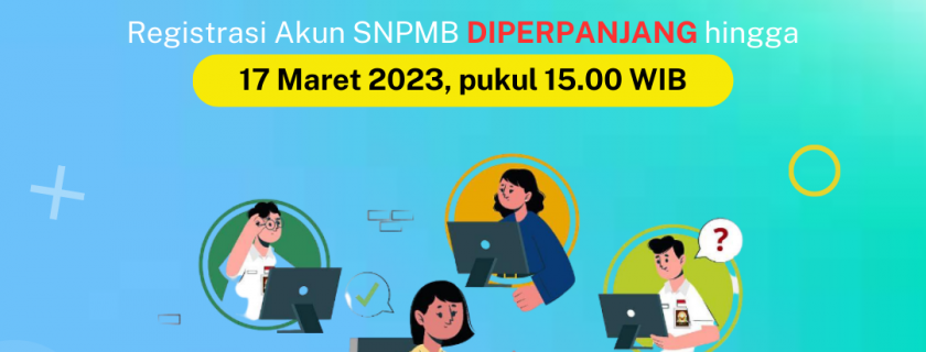 PERPANJANGAN MASA REGISTRASI AKUN SNPMB 2023