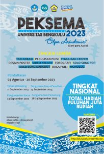 Pekan Seni Mahasiswa Universitas Bengkulu 2023