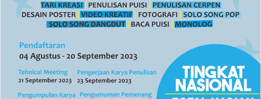 Pekan Seni Mahasiswa Universitas Bengkulu 2023