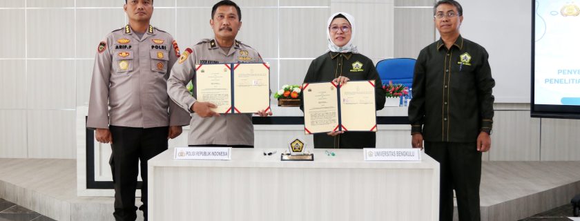 POLRI dan UNIB Teken MoU untuk Sinergisitas Program Peningkatan SDM