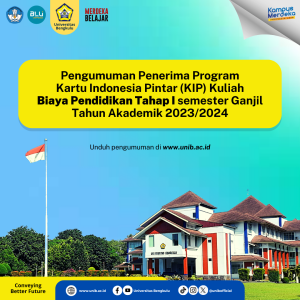 Pengumuman Penerima Program Kartu Indonesia Pintar (KIP) Kuliah Biaya Pendidikan Tahap I Semester Ganjil Tahun Akademik 2023/2024