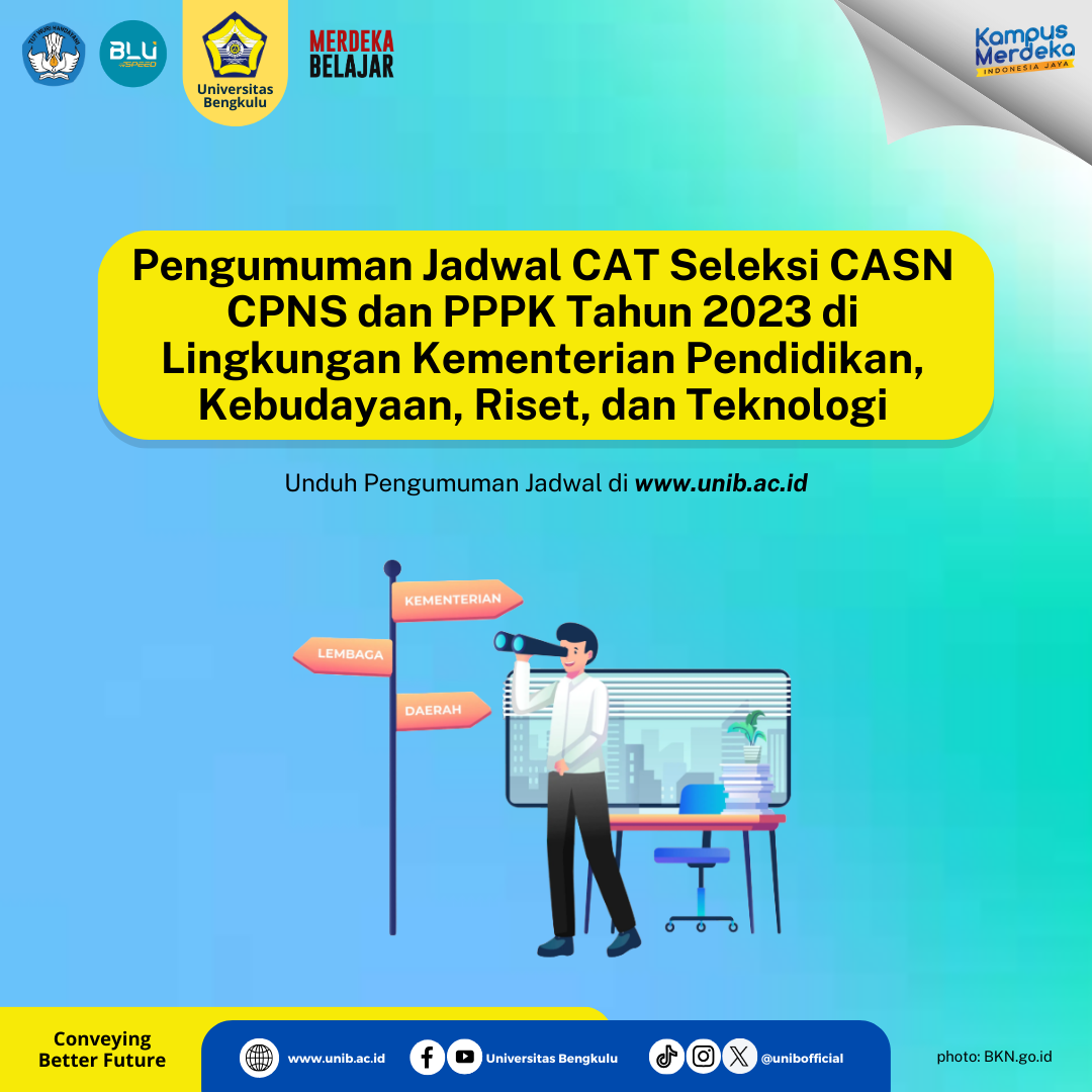 Pengumuman Jadwal CAT Seleksi CASN CPNS dan PPPK Tahun 2023 di Lingkungan Kementerian Pendidikan