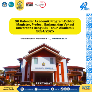 SK Kalender Akademik Program Doktor, Magister, Profesi, Sarjana, dan Vokasi Universitas Bengkulu Tahun Akademik 2024/2025