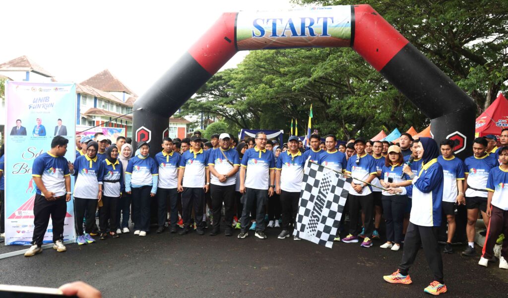 Unib Fun Run Bersama Kemenpora dan DPR RI, Rektor: Promosikan Gaya Hidup Sehat dan Kampus Berdampak