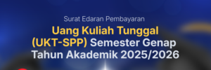 SE Pembayaran UKT/SPP Semester Genap Tahun Akademik 2025/2026 Bagi Mahasiswa Universitas Bengkulu
