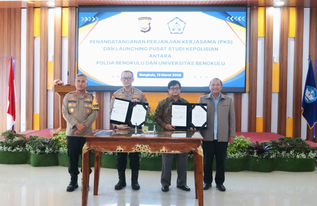 Unib dan Polda Bengkulu Launching Pusat Studi Kepolisian, Peresmian Kedelapan di Indonesia