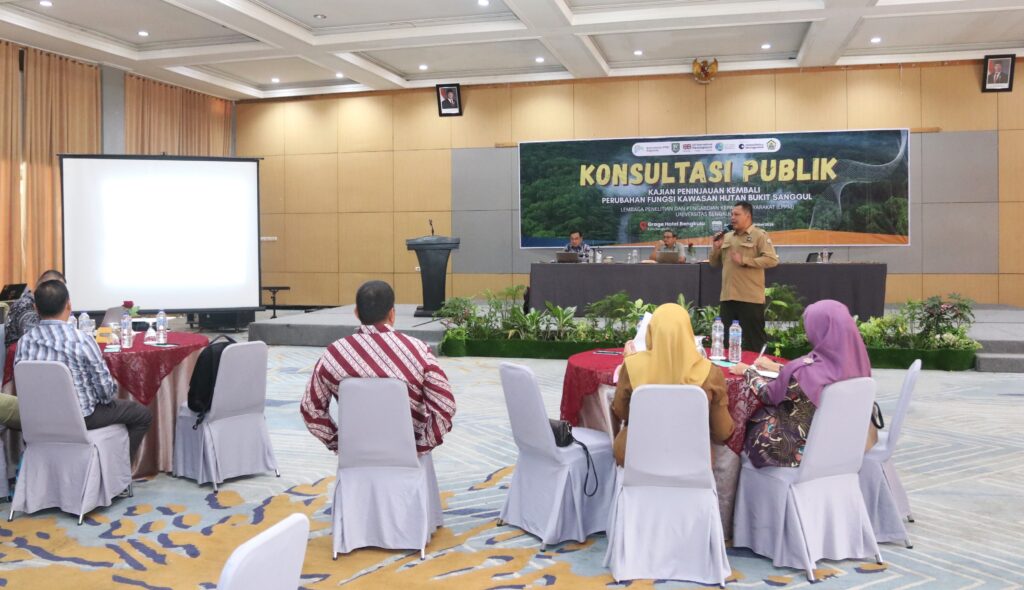 LPPM Unib Gelar Konsultasi Publik Kajian PRKBI, Tinjau Kembali Fungsi Hutan Bukit Sanggul
