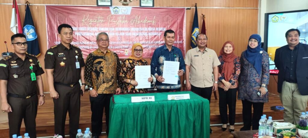 Unib dan MPR RI Perbarui Kerja Sama, Perkuat Kajian tentang Hukum dan Demokrasi