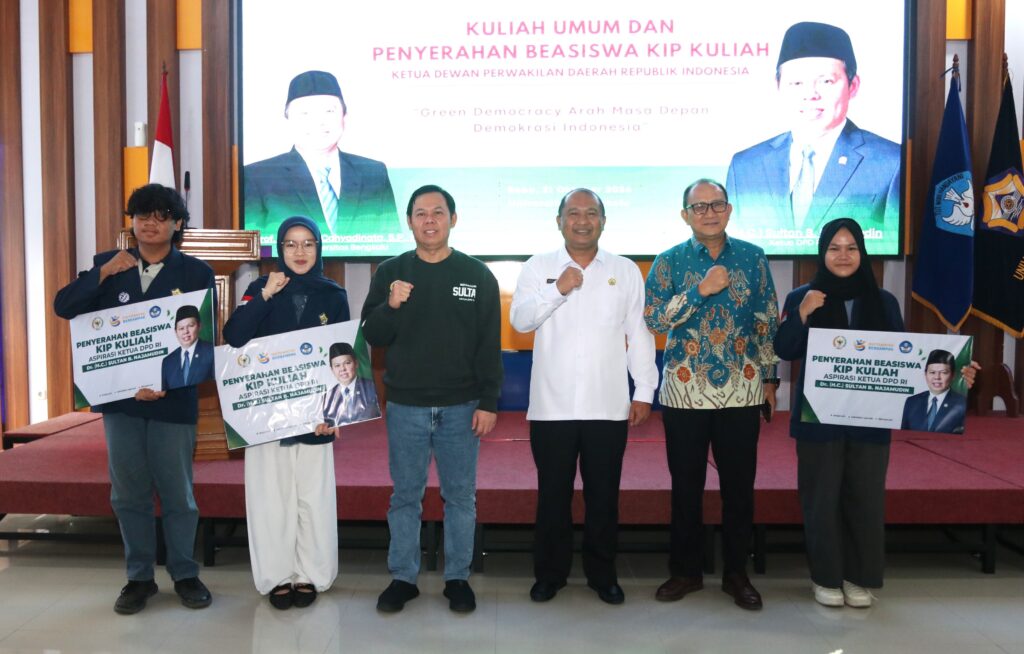 Ketua DPD RI Salurkan KIP Kuliah di Unib, Perluasan Akses Pendidikan Mahasiswa